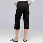Light Weight Cargo Capri, Black, small