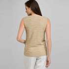 Scoop Neck Shell, Toast, small
