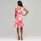 Floral V-Neck Dress, Pink Multi, small