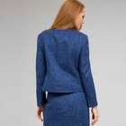 Satin Trim Jacket, Cobalt Multi, small