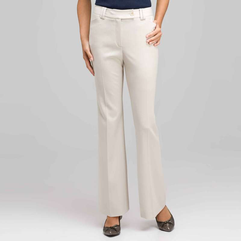 Wide Leg Pant, Stone, large