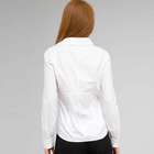 Long Sleeve Seamed Shirt, White, small