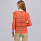 Tie Front Cardigan, Sundried Coral, small