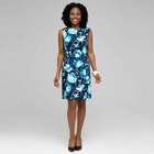 Floral Sheath Dress, Surf Spray & Navy, small