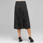 Show Stopper Dot Print Skirt, Black & Ivory, small
