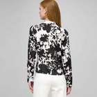 Floral Print Blouse, Black & White, small