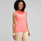 Scoop Neck Knit, Coral Sun, small