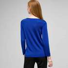 Draped Neck Top, Cobalt, small