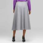 Long Center Seam Skirt, Zinc Heather, small