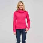Wool Blend Turtle Neck Sweater, Begonia Pink, small
