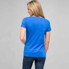 Short Sleeve Crew Neck, riviera blue & white, small