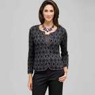 Lurex patterned Cardigan, Black Multi, small