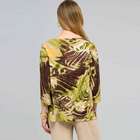 Boat Neck Tunic, earth brown combo, small