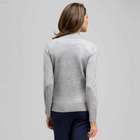 Long Sleeve Button Down Cardigan, Granite Heather, small