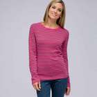 Long Sleeve Crew Neck Top, Begonia Multi, small
