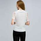 Cowl Neck Top, White, small
