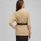 Novelty Stitch Belted Cardigan, Chino, small