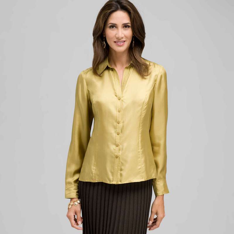 Shimmer Blouse, Fennel, large