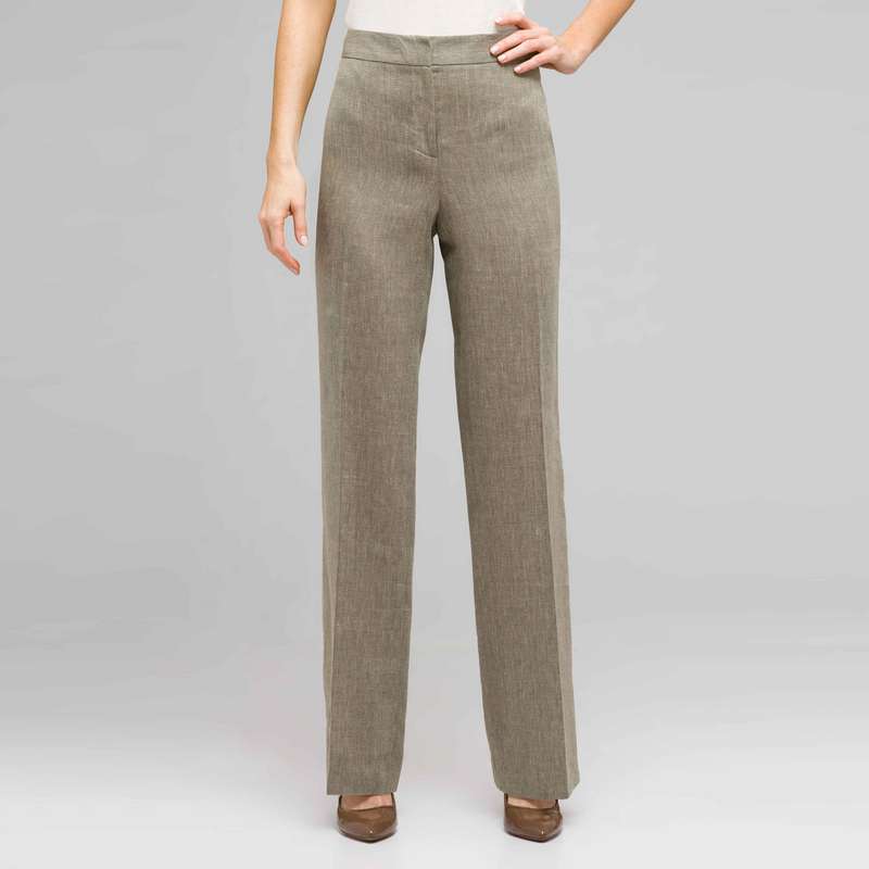 Flat Front Pant, Fern Multi, large