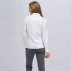 Long Sleeve Shirt With Twist Detail, White, small