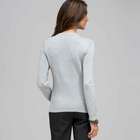 Rib Trim Cardigan, Grey Heather, small