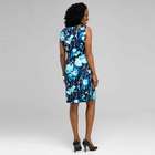 Floral Sheath Dress, Surf Spray & Navy, small