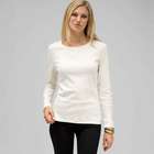 Long Sleeve Crew Neck, Sugar, small