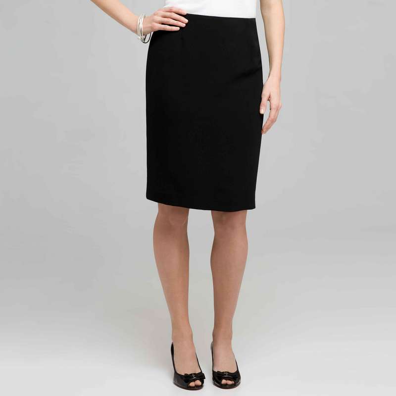 Pencil Skirt, Black, large