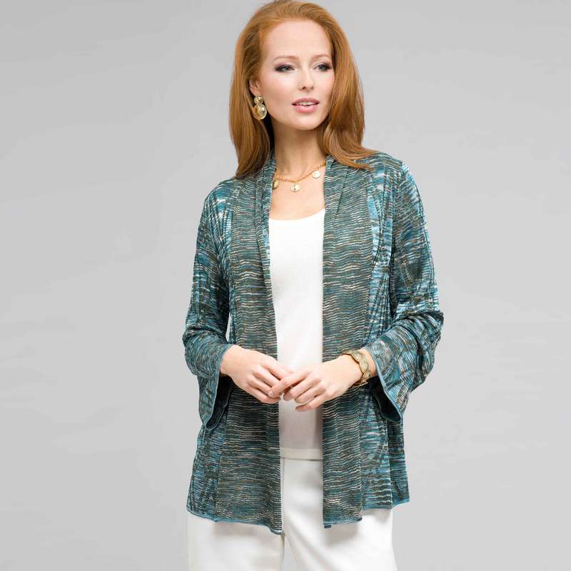 Open Front Cardigan, Multi, large