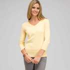 3/4 Sleeve V-Neck Top, Butter Multi, small