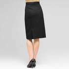 Slim Skirt With Back Kick Pleats, Black, small