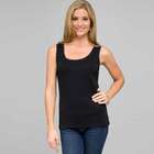 Lace Trim Tank, Black, small