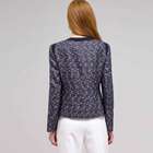 Textured Zip Front Jacket, Ink Multi, small