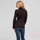 Long Sleeve Turtle Neck, Espresso, small
