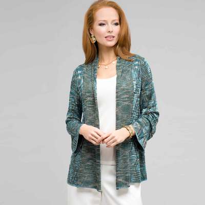 Open Front Cardigan, Multi, medium