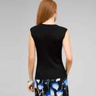 Cable Knit Shell, Black, small