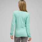 Long Sleeve V-Neck Top, Icy Mint, small