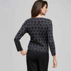 Lurex patterned Cardigan, Black Multi, small
