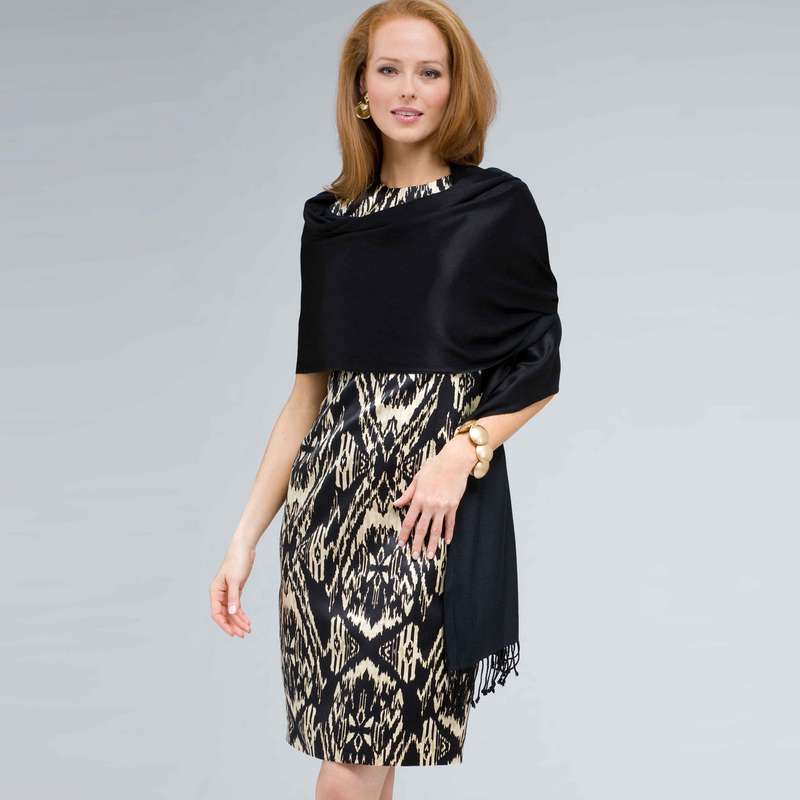 Classic Wrap, Black, large