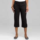5 Pocket Cuffed Capri, Black, small