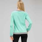 Crew Neck Cardigan, Icy Mint, small
