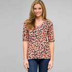 Floral V-neck Knit, Multi, small