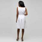 White Dress with Jewel Neckline, White, small