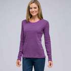 Long Sleeve Crew Neck Top, Meadow Violet Multi, small