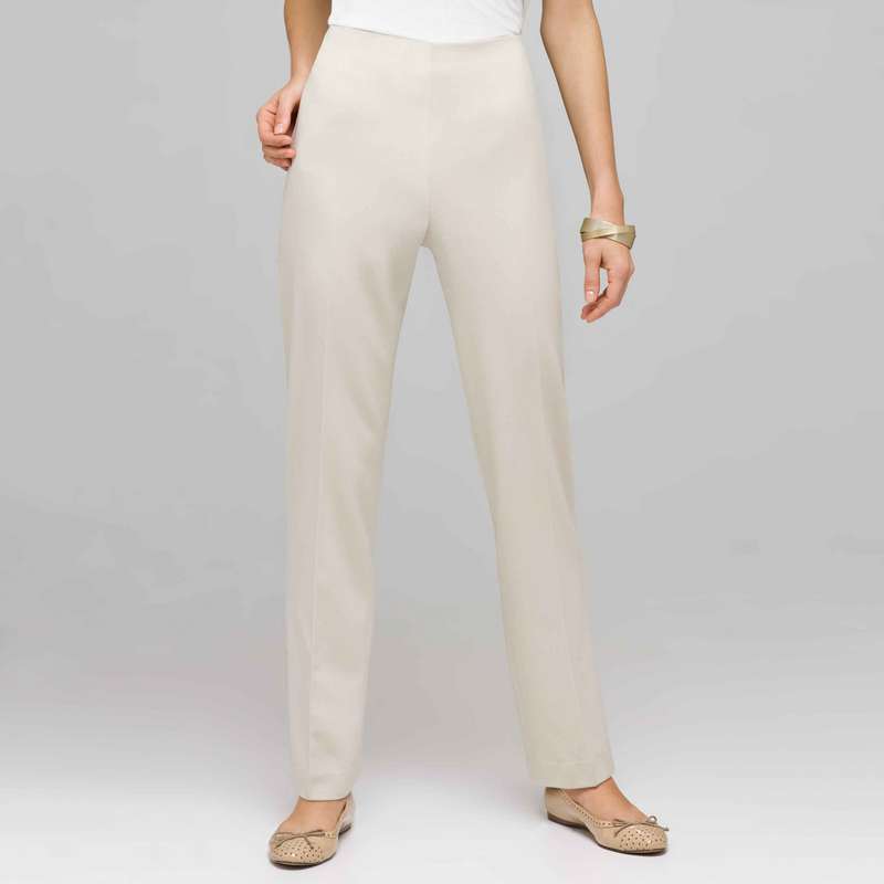 Flat Front Slim Pant, Stone, large