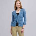 Tie Front Cardigan, Blue Stone, small