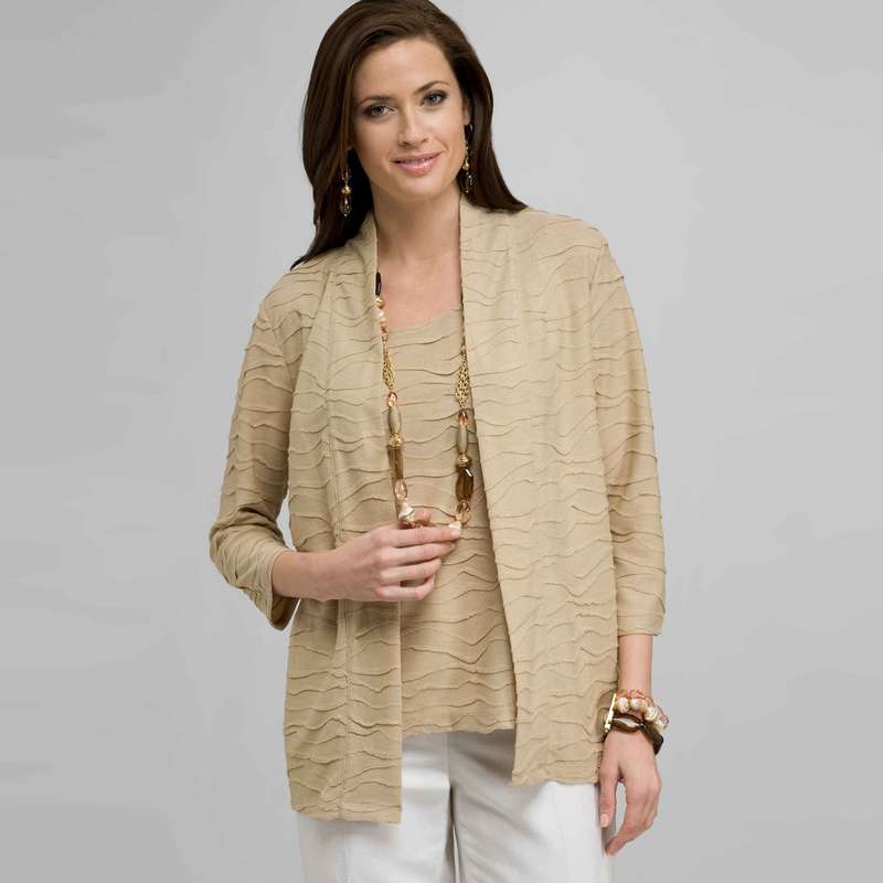 Open Front Cardigan, , large
