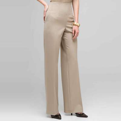 Elastic Waist Pant, Stone, medium
