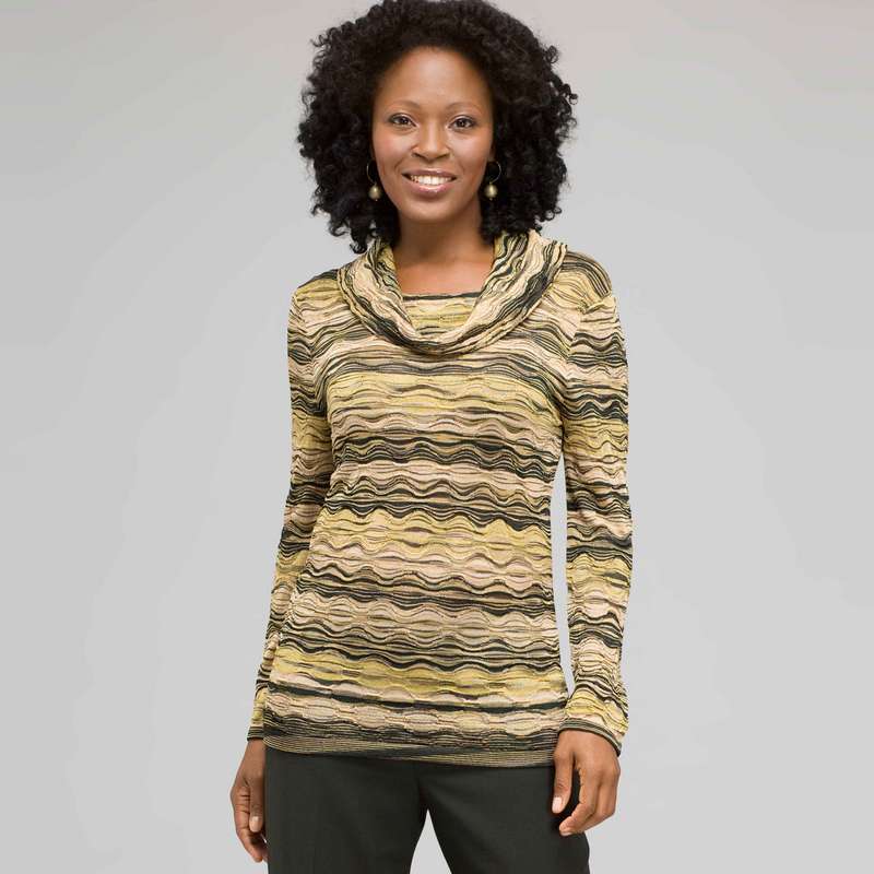 Tonal Patterned Sweater, Laurel Multi, large