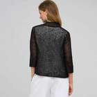 Open Front Cardigan, Black, small